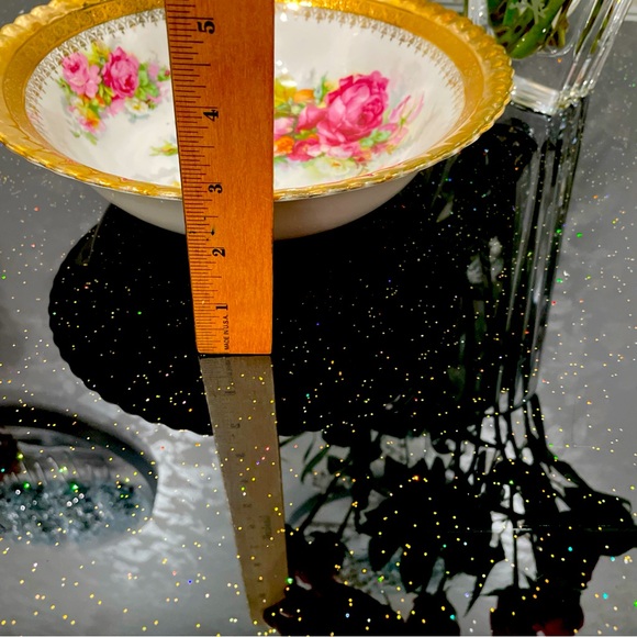 Antique Germany Big Bowl With Roses And Gold Accent 10” - Picture 9 of 9